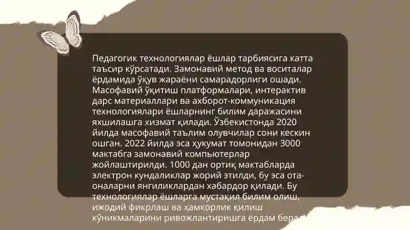 йошлар талим тарбияси муаммоларини такдик етишнинг илмий педагогик методлари 4