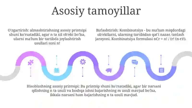 Kombinatorika Mavzusidagi Formulalar Yechiladigan Masalalar Tuzish 4