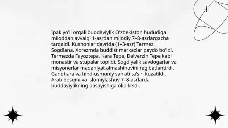 O'zbekistonda buddaviylik dinining tarixiy ildizlari 4