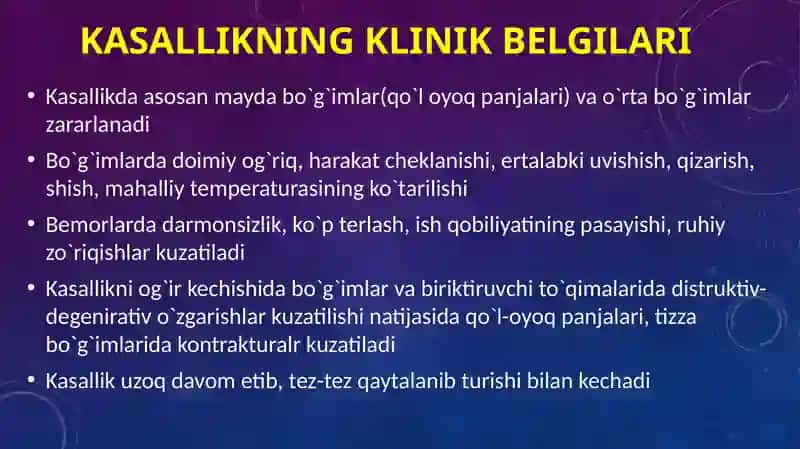 Osteoartrozning davolash jarayoni 4