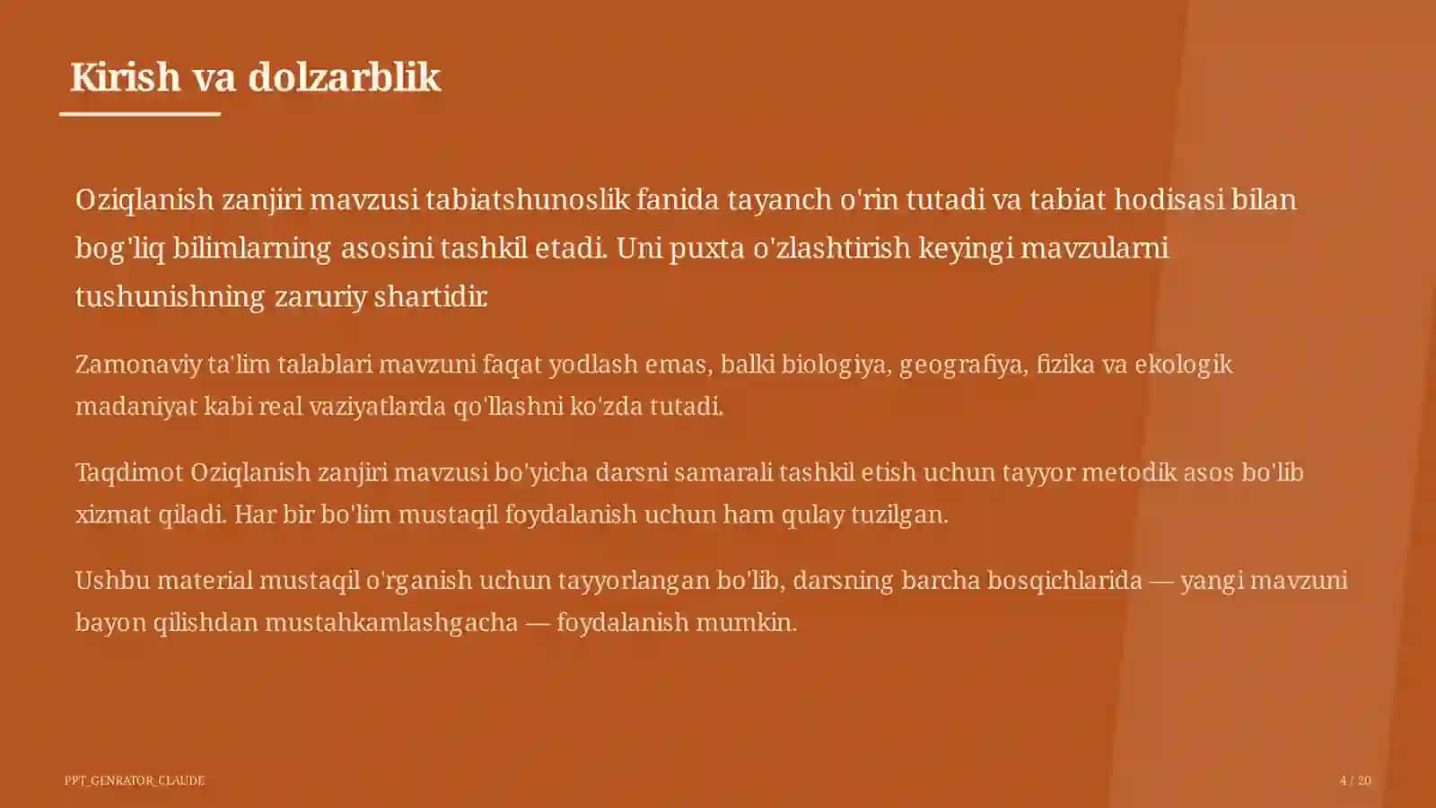 Oziqlanish zanjiri (3-sinf) 4