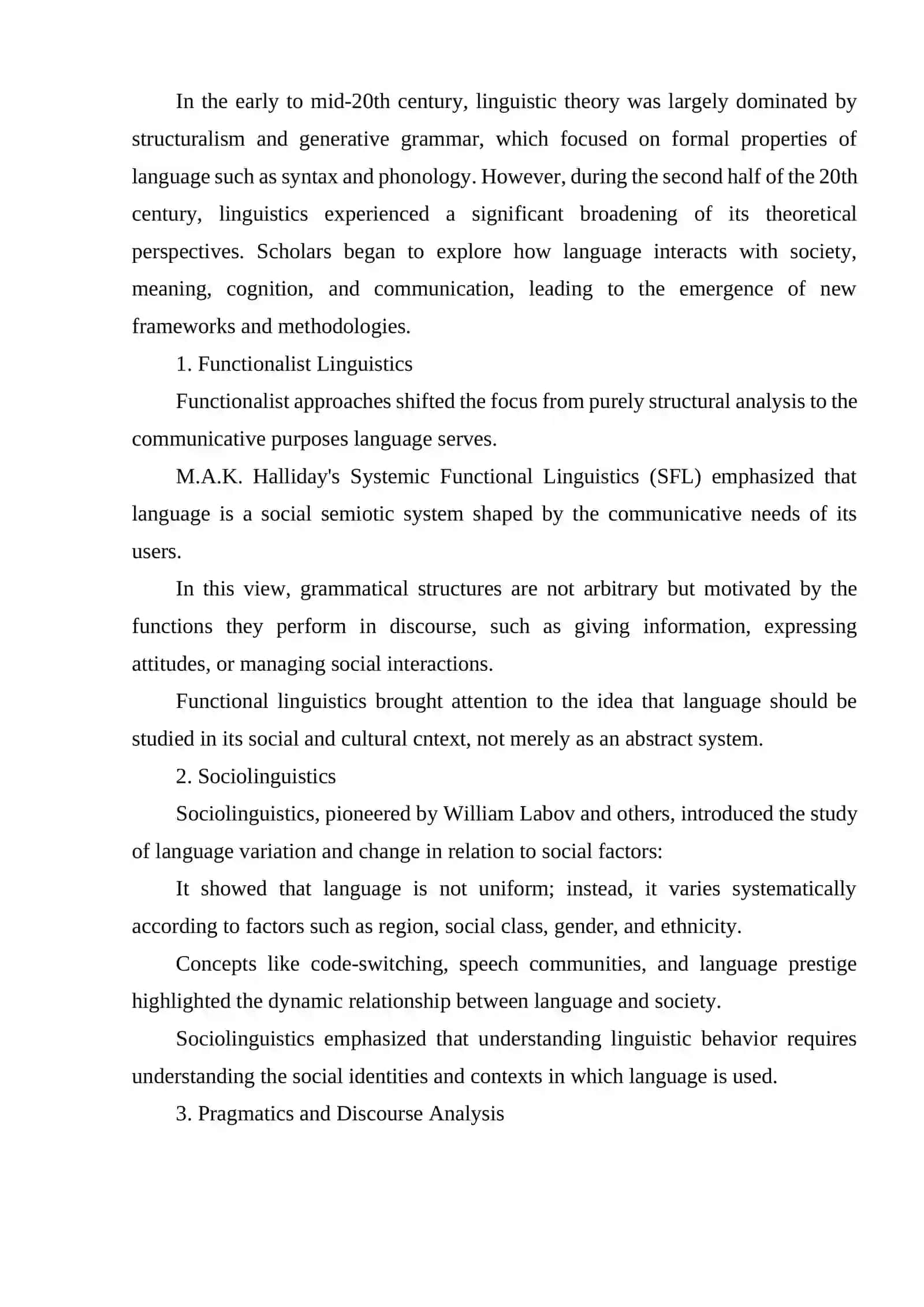 A time of transition The expansion and diversification of linguistics 4