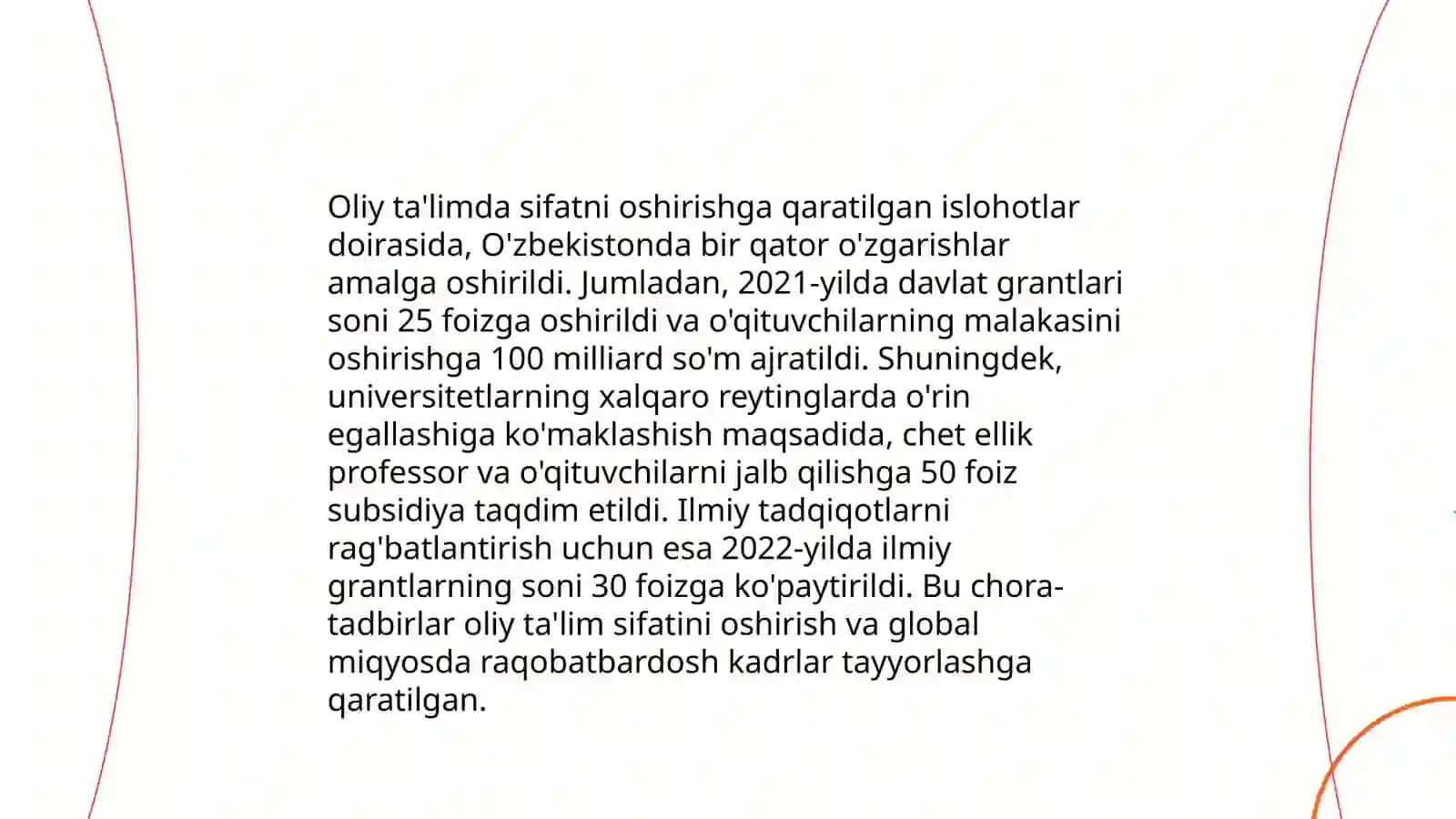 Oliy taʼlim sohasida qabul qilingan Qonunlar va ularda belgilangan vazifalar 4