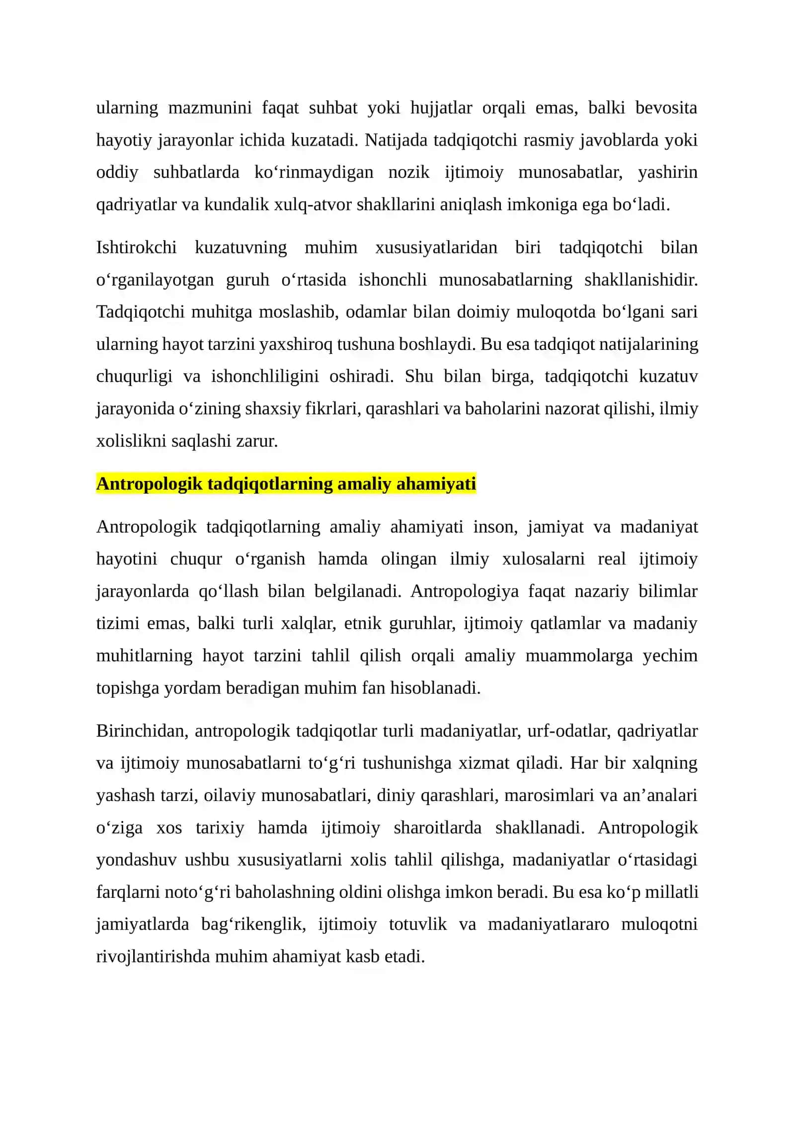 Kuzatuv metodining afzalliklari va cheklovlari 4