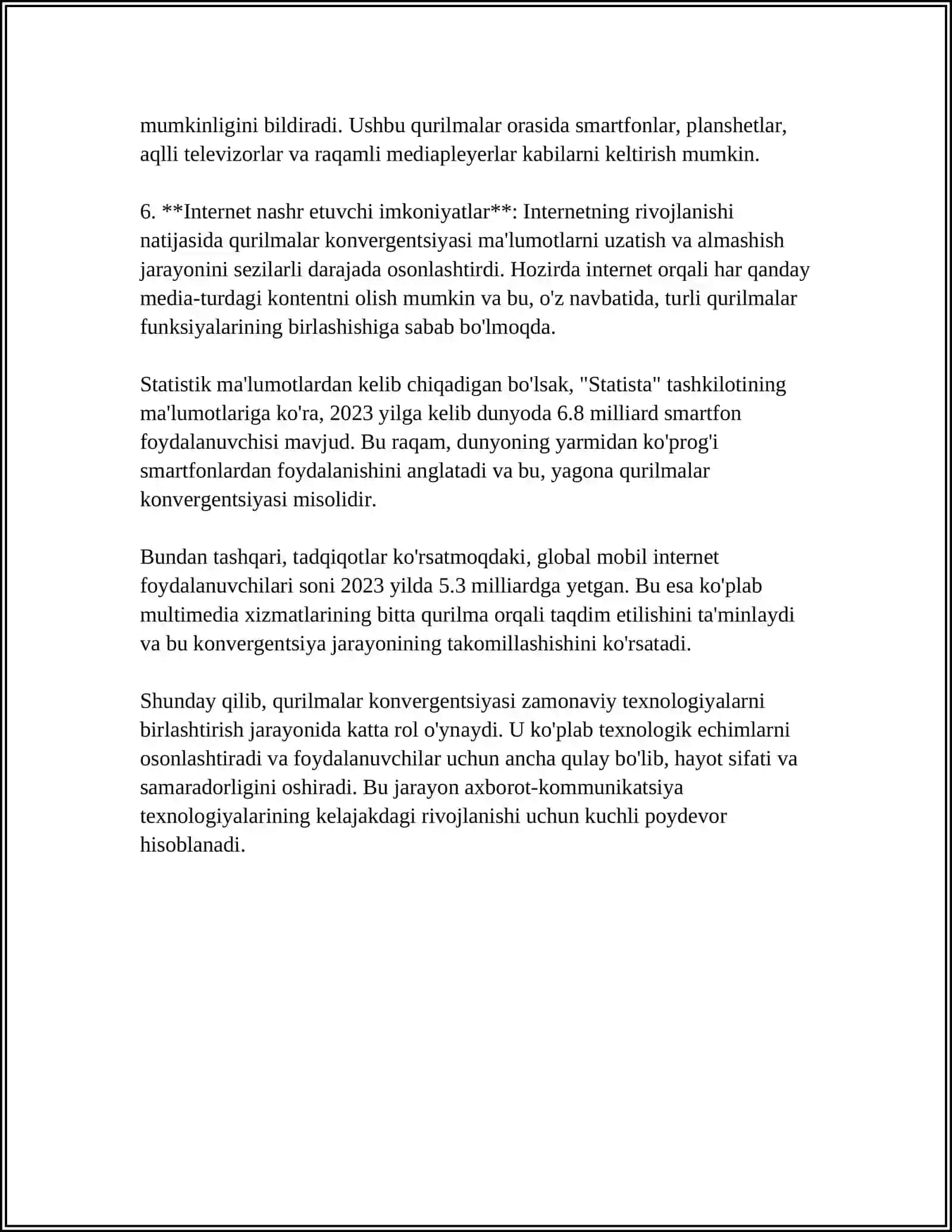 QURILMALAR KONVERGENSIYASI DEGANDA NIMANI TUSHUNASIZ? 4