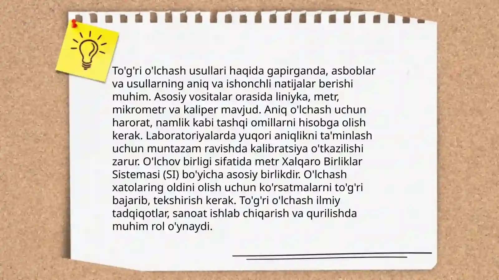O'lchash turlari va xatoliklarining klassifikatsiyasi 4