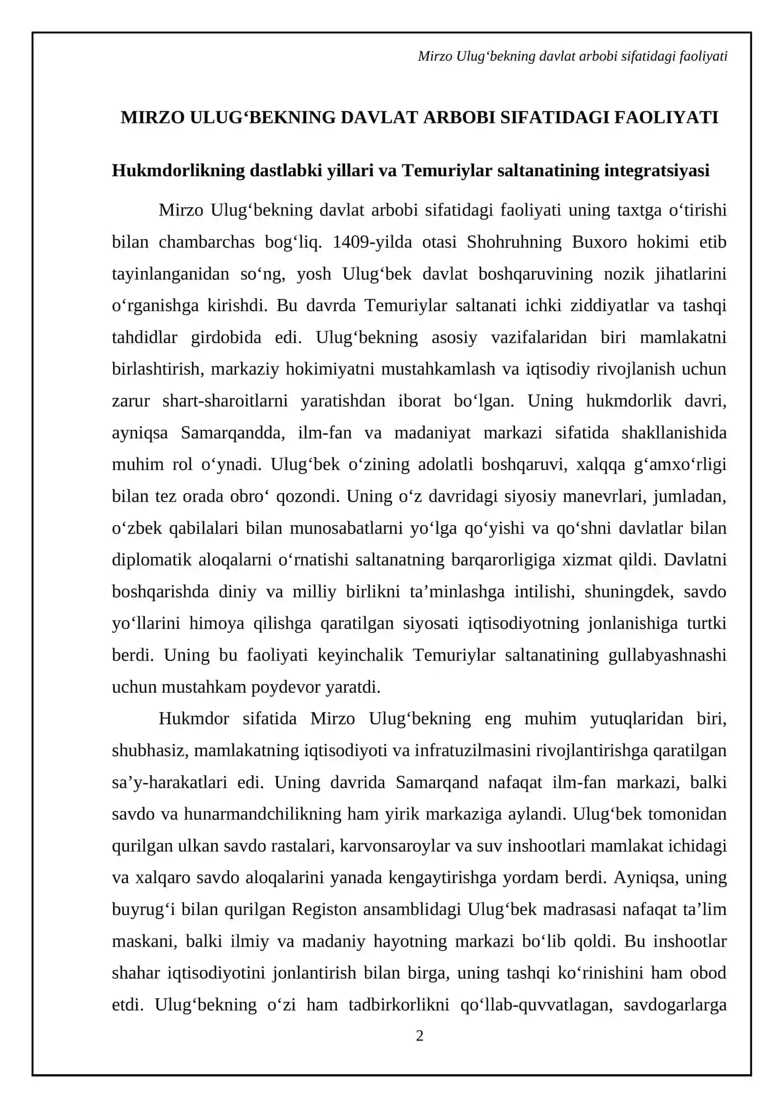 Mirzo Ulugʻbek davlat arbobi va buyuk olim 4