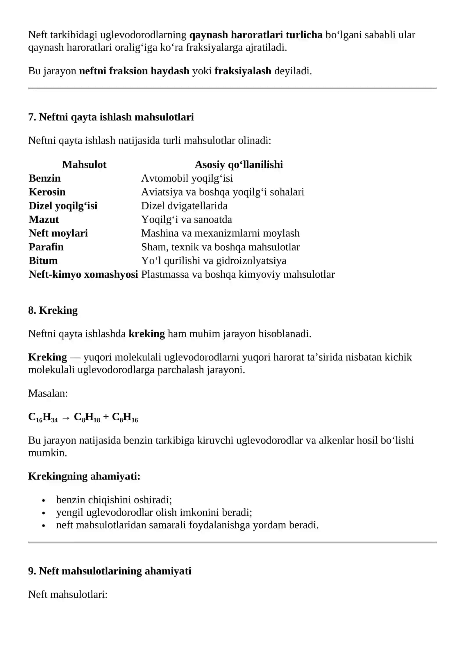 Neft va neftni qayta ishlash mahsulotlari 4