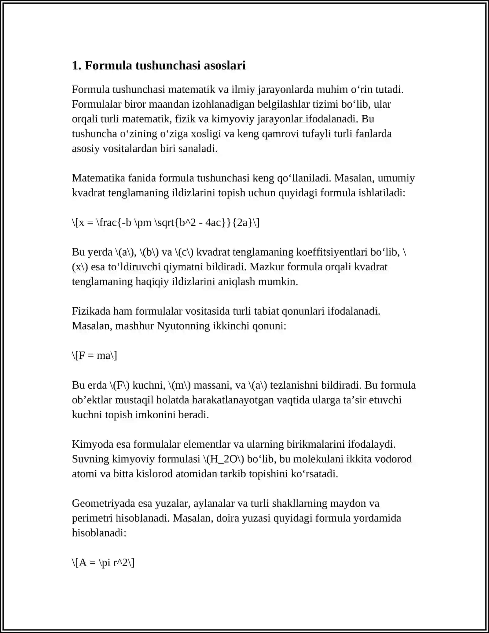 FORMULA TUSHUNCHASI. EKVIVALENT FORMULALAR.DUAL FUNKSIYALAR. DUALLIK PRINSIPI 4