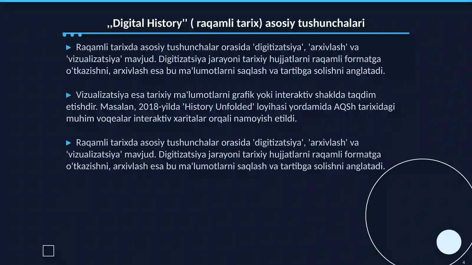 Digital History ( raqamli tarix) 4