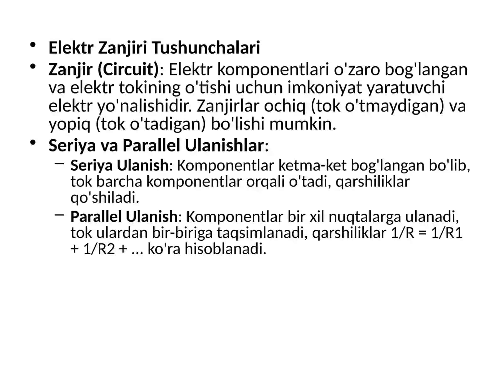 Elektronika va elektr texnologiyasi 4