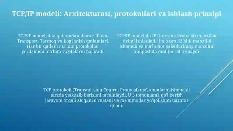 OSI va TCP/IP modellari: tuzilishi, vazifalari va farqlari 4
