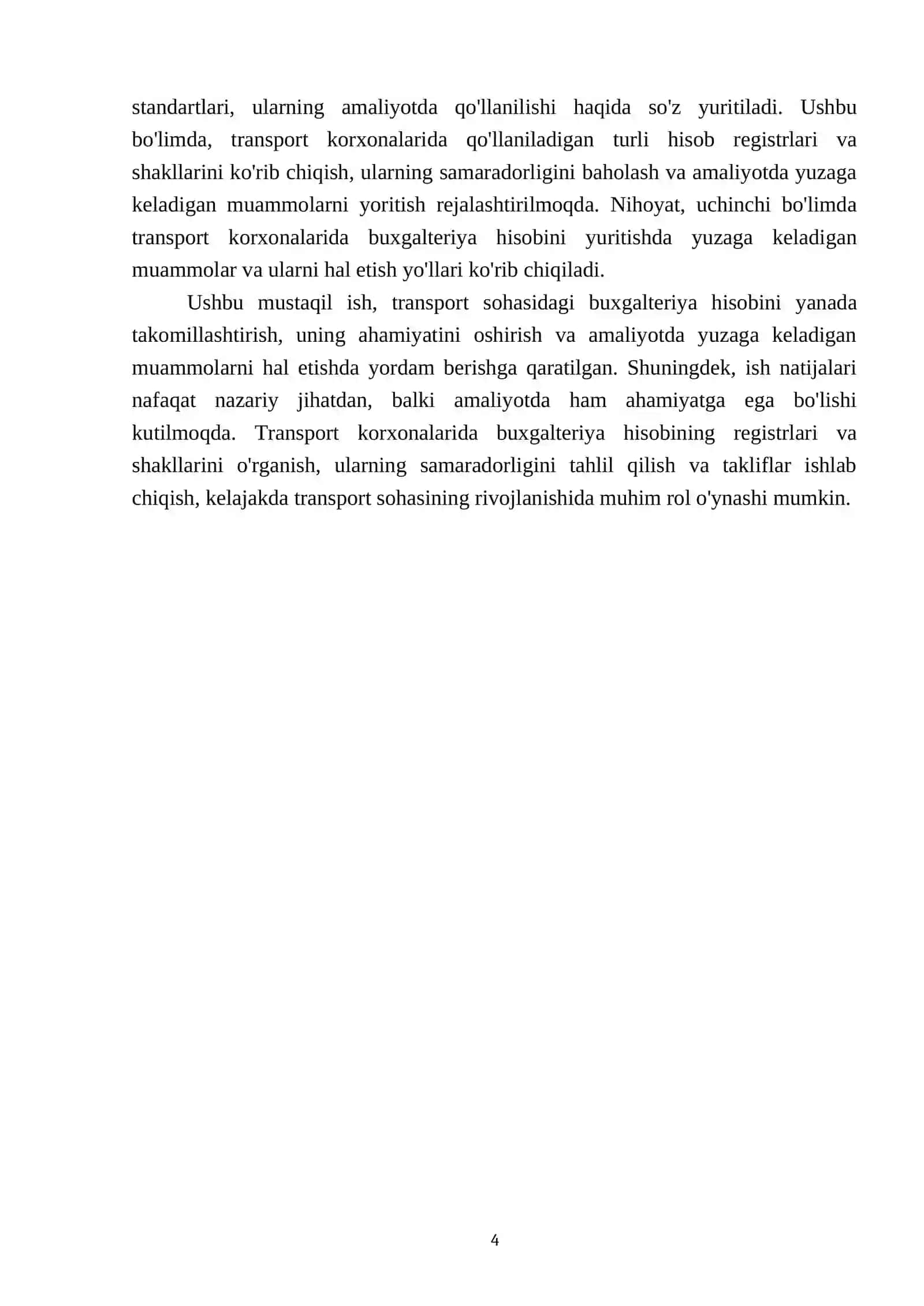 Transport korxonalarida buxgalteriya hisobining registrlari va shakllari 4