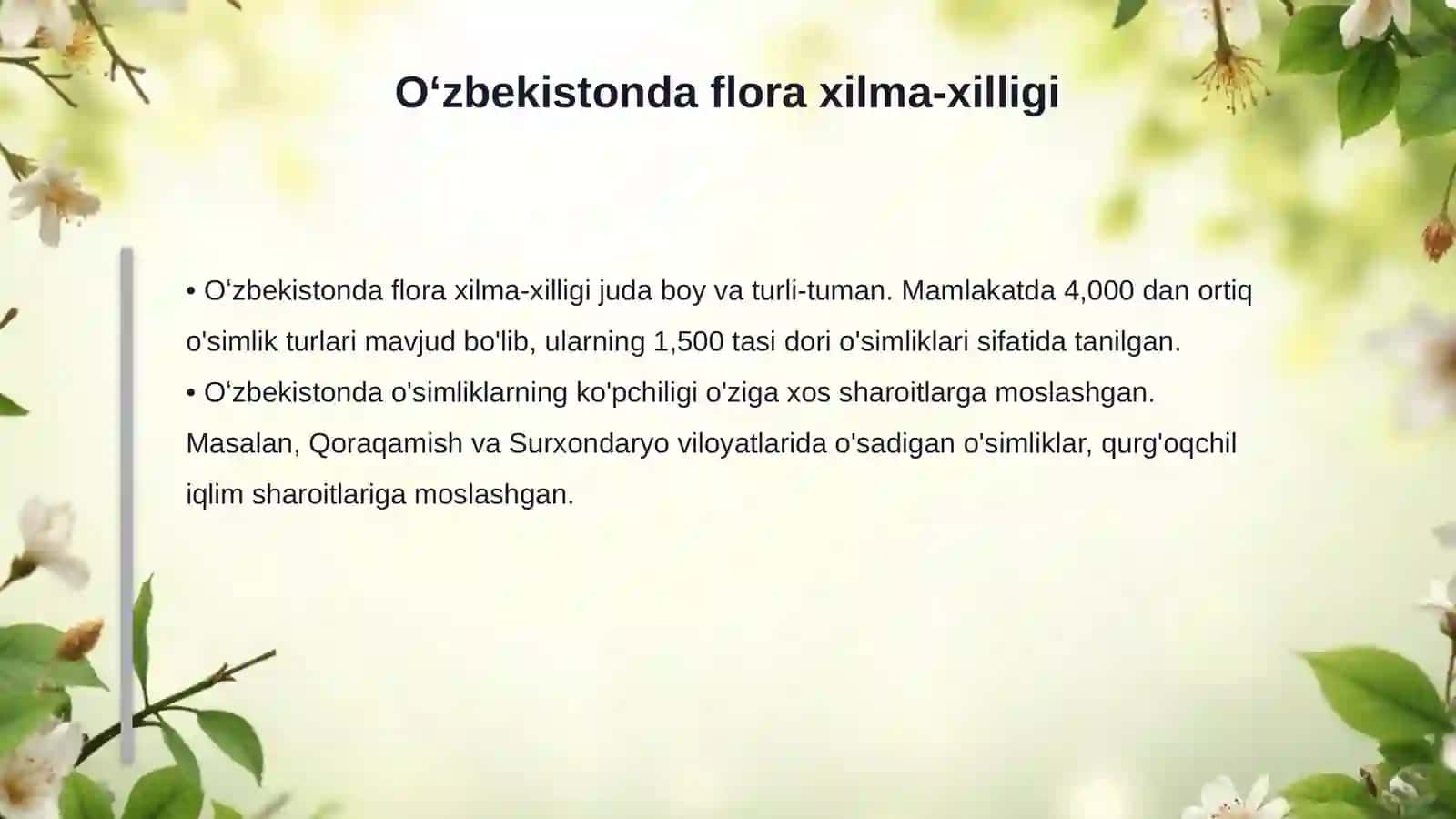 Oʻzbekistonda bioxilma-xillikning hozirgi holati 4