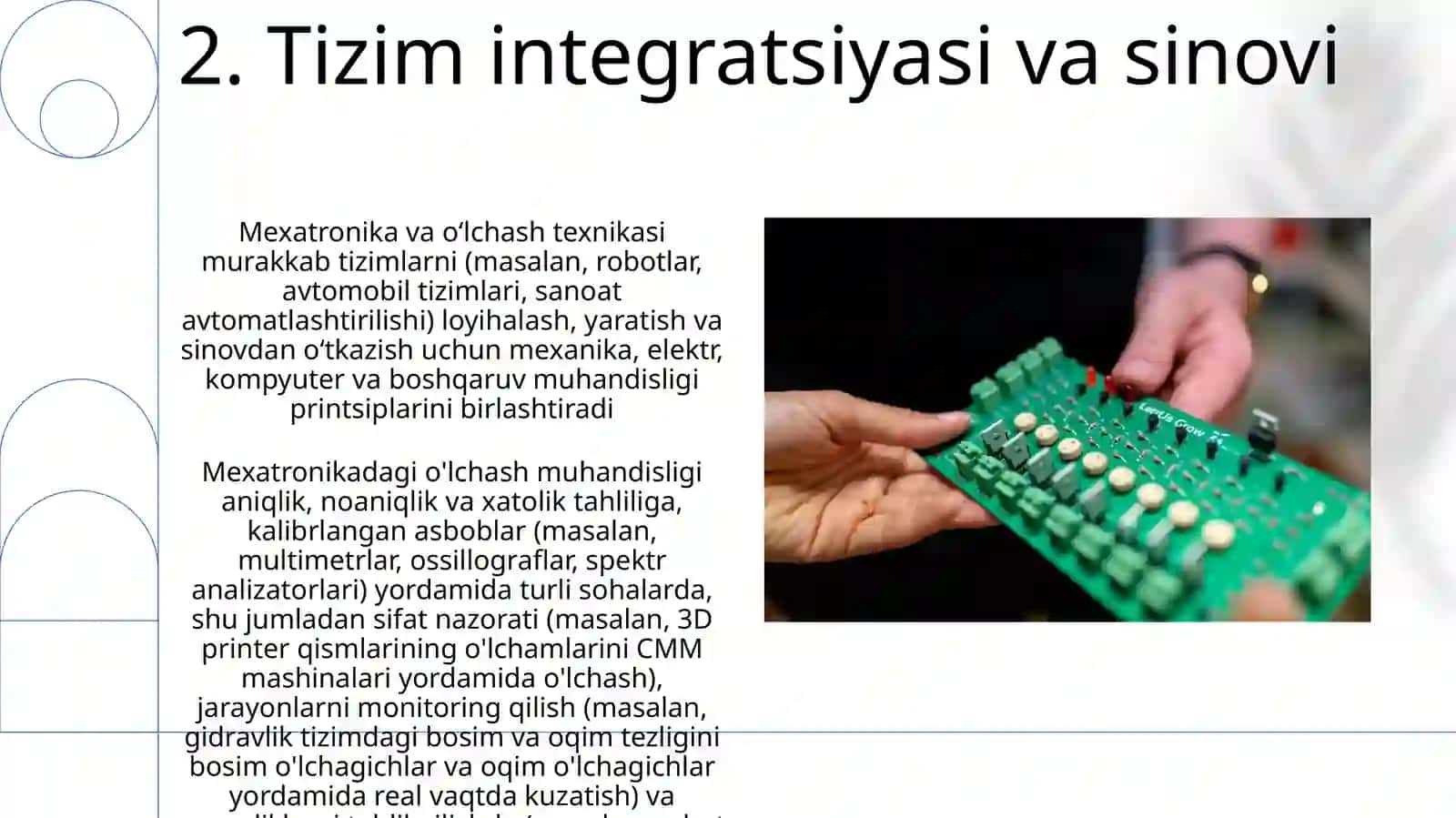 Mexatroʻnika va oʻlchash tehnikasi 4