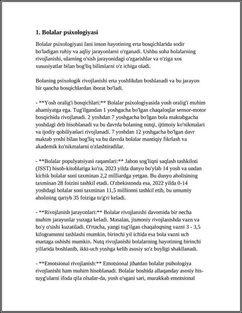 Bolalar psixologiyasi 4
