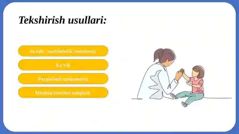 BOLALARDA SUYAK – MUSHAK TIZIMINING ASOSIY KASALLIKLARI SEMIOTIKASI 4