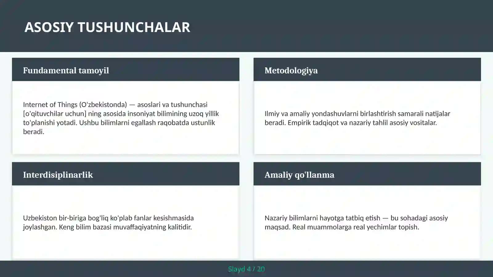 Internet of Things (O'zbekistonda) — asoslari va tushunchasi [o'qituvchilar uchun] 4