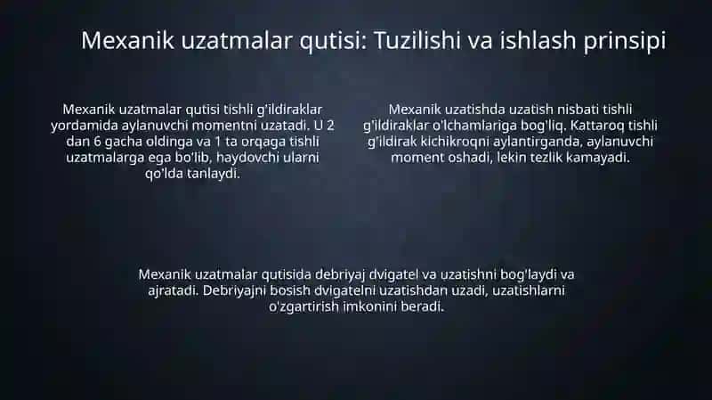 Uzatmalar qutisi: Kirish va vazifasi 4