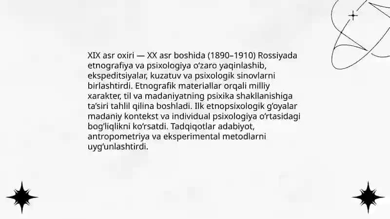 Rossiyada etnopsixologiya fanining shakllanishi va dastlabki izlanishlar 4
