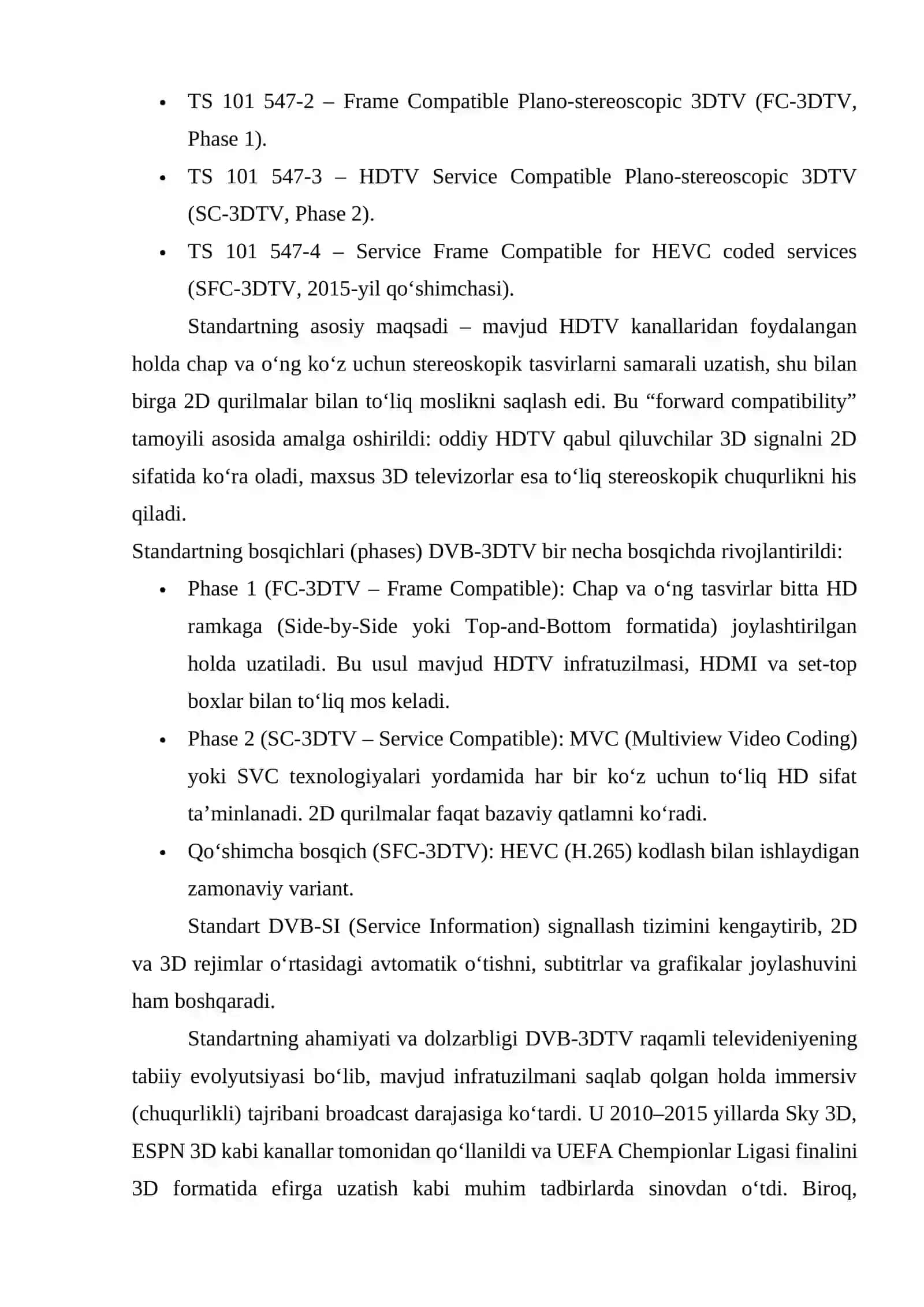 DVB 3D-TV standartidagi 3D televideniye 4