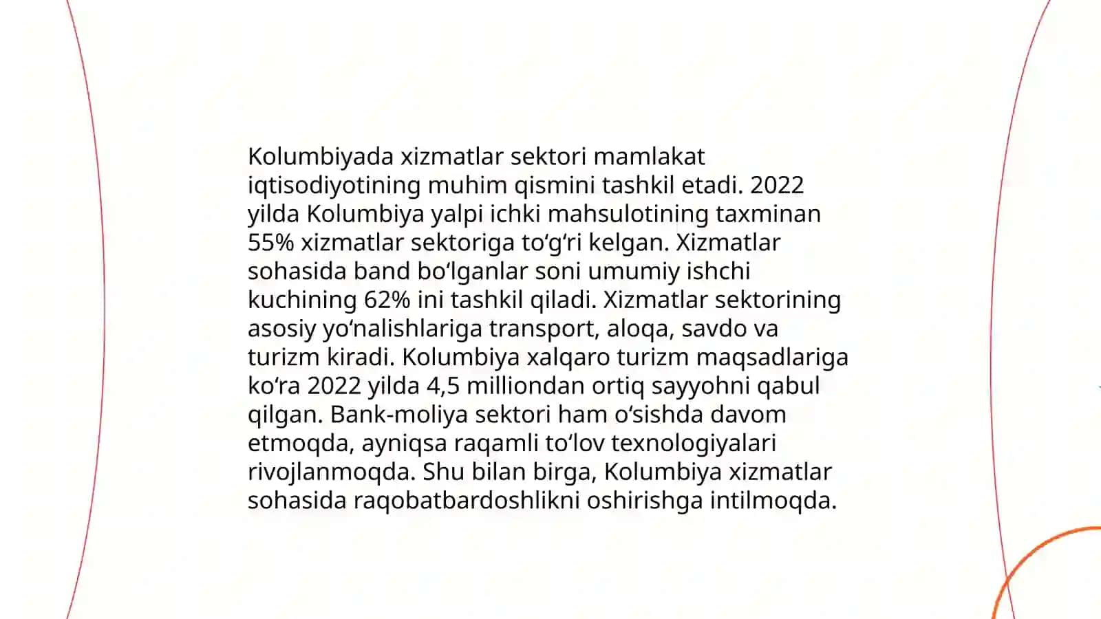Columbiya Iqtisodiyoti yalpi ichki mahsuloti 4