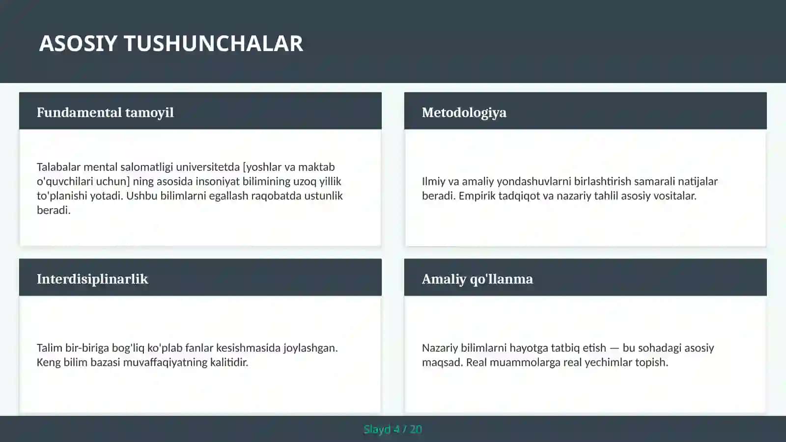 Talabalar mental salomatligi universitetda [yoshlar va maktab o'quvchilari uchun] 4