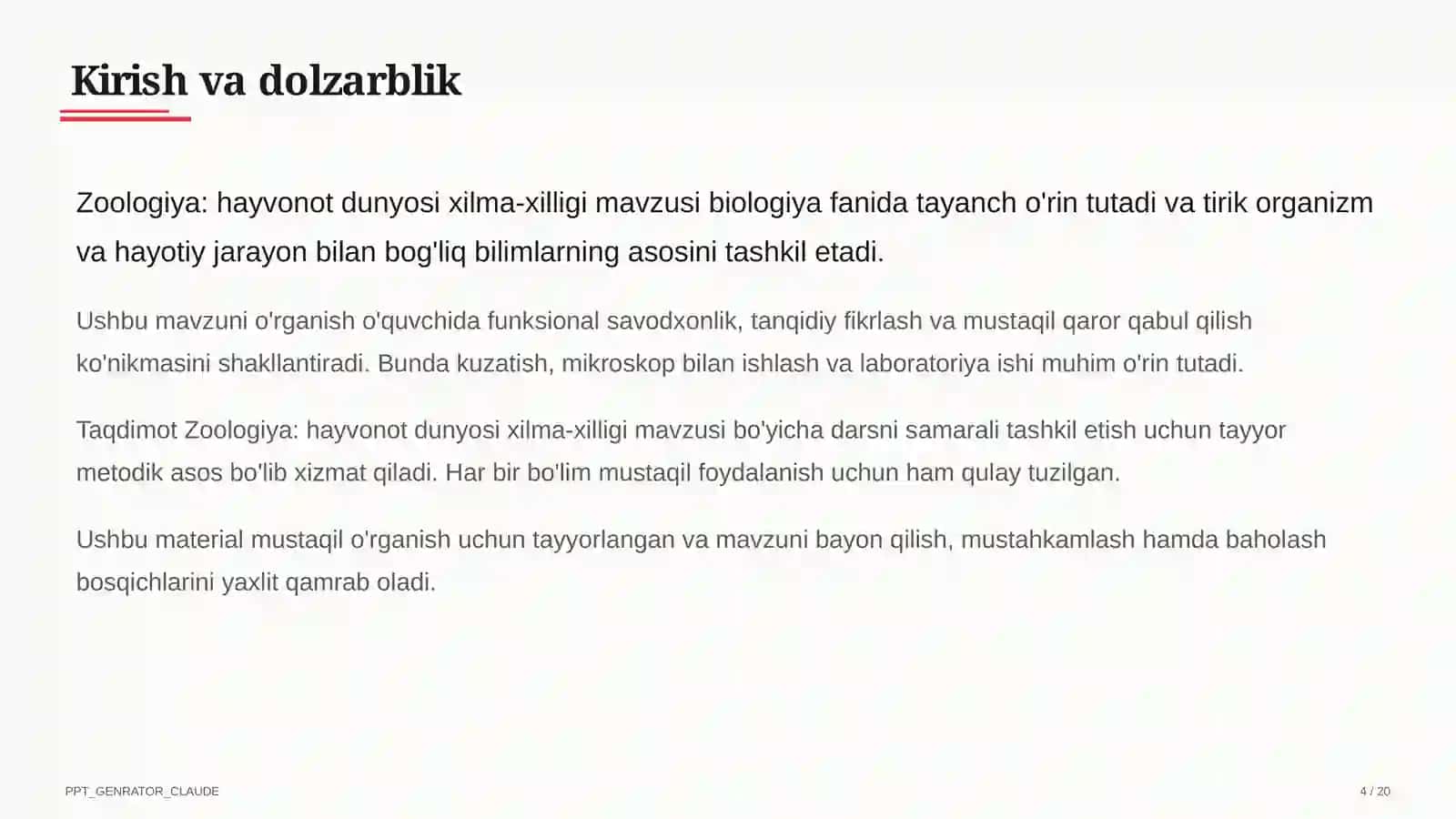 Zoologiya: hayvonot dunyosi xilma-xilligi (7-sinf) 4