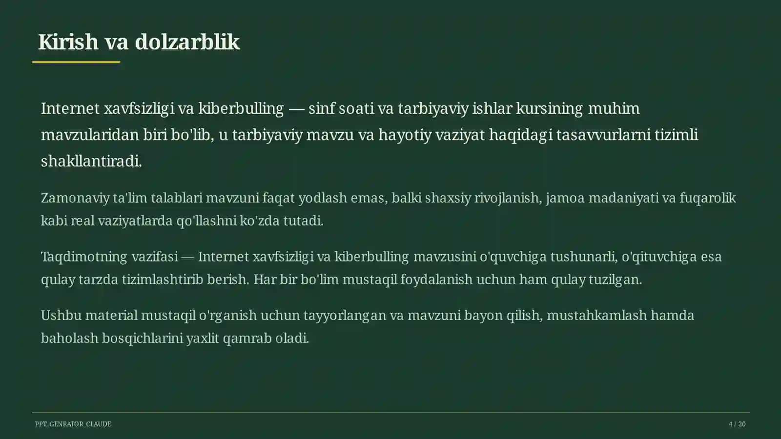 Internet xavfsizligi va kiberbulling 4