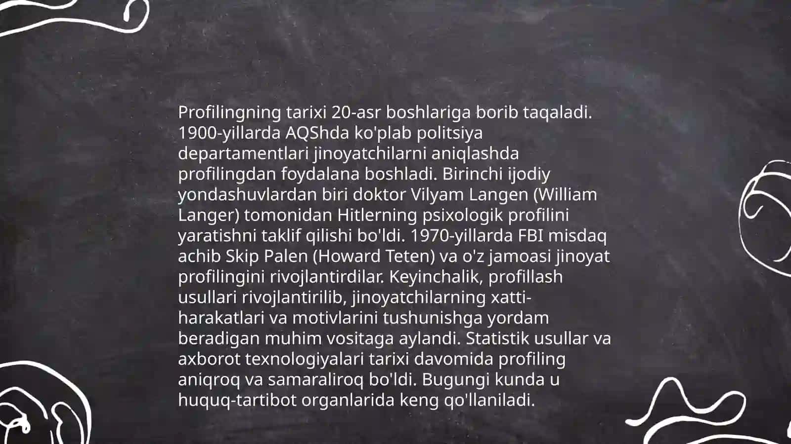 Profayling metodi tushunchasi va mohiyati 4