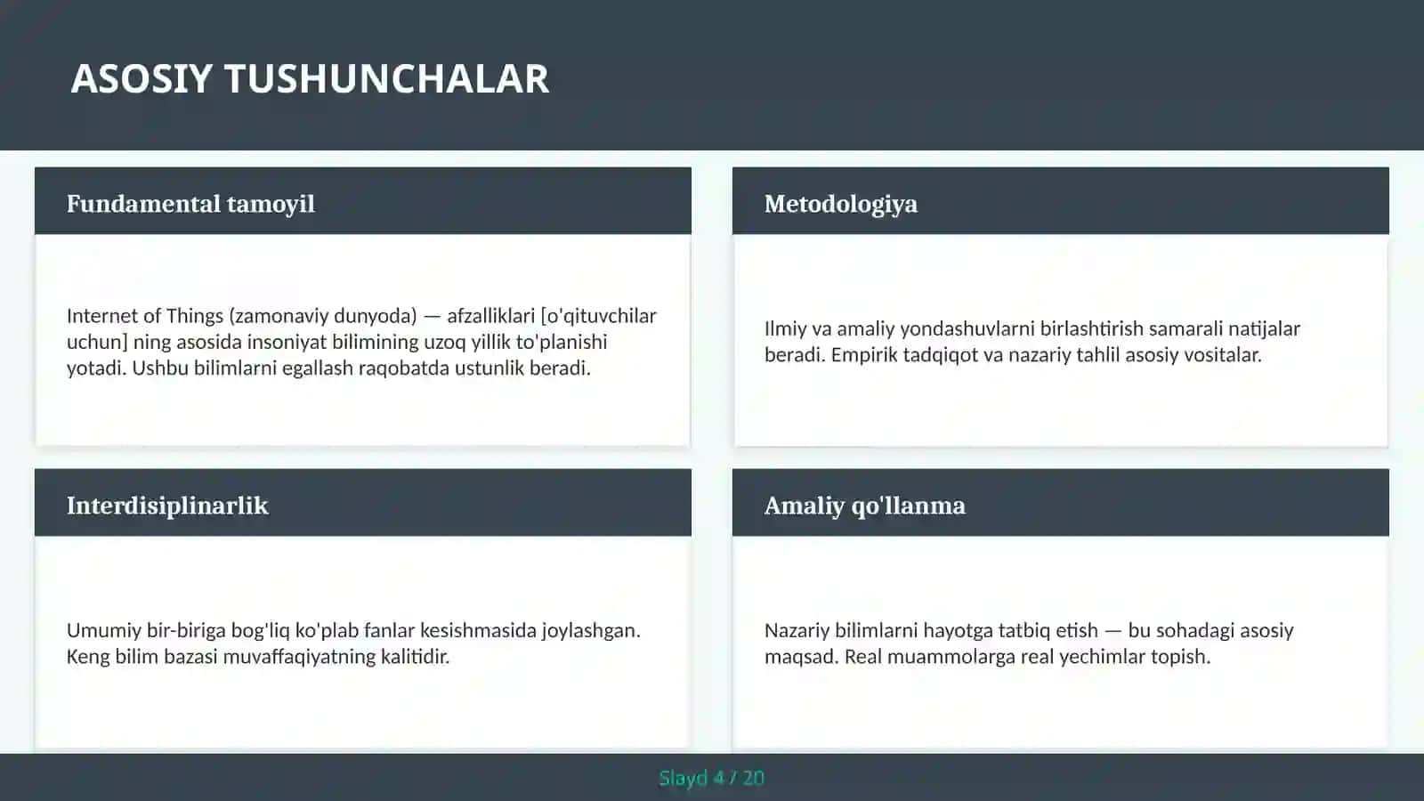 Internet of Things (Zamonaviy dunyoda) — afzalliklari [o'qituvchilar uchun] 4