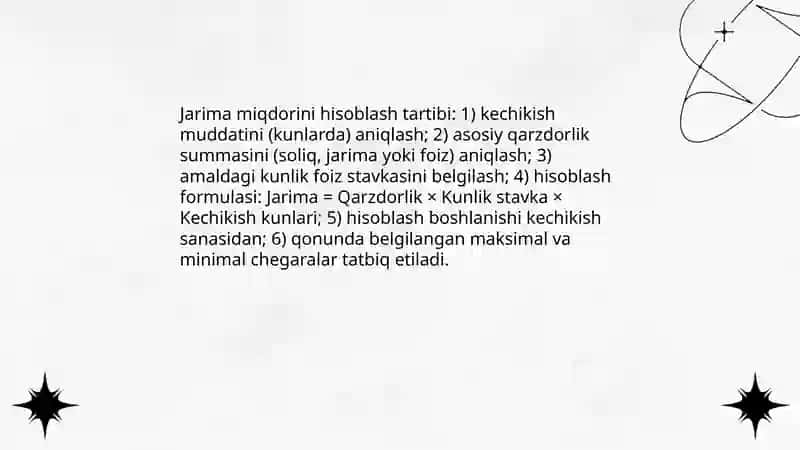 Soliq hisobotlarini o‘z vaqtida taqdim etmaslik uchun jarimalar 4