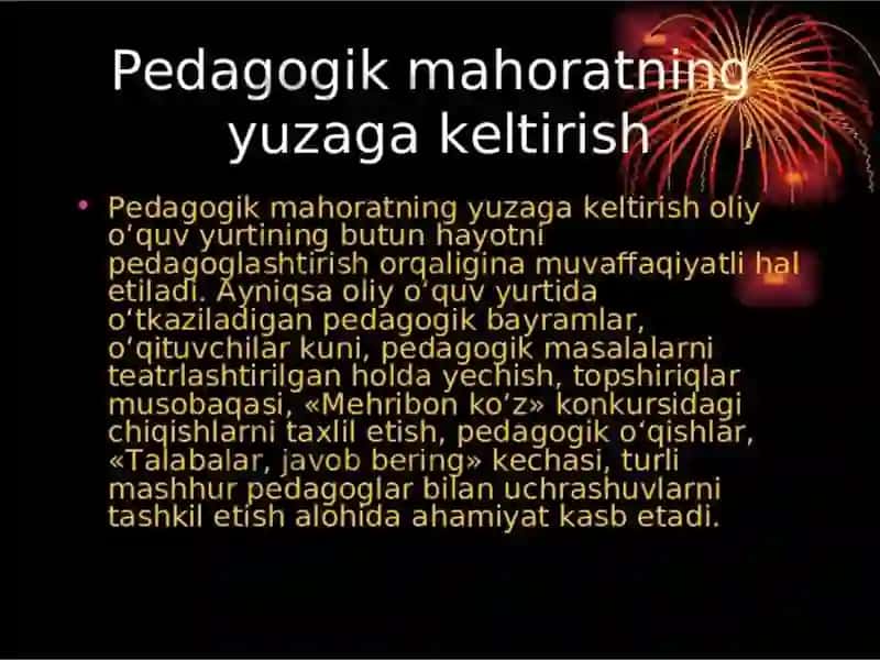Pedagogik faoliyat haqida tushuncha 4