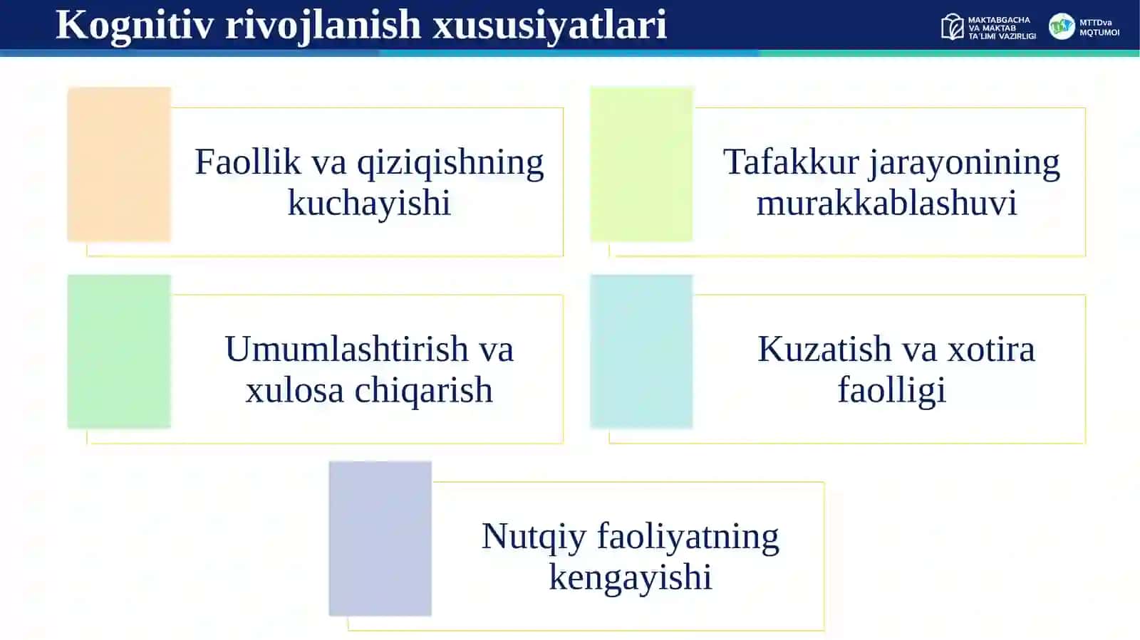 Maktabgacha yoshda kognitiv rivojlanish 4