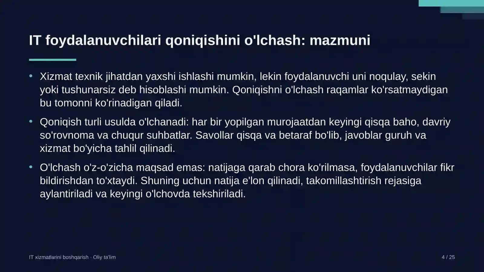 yuridik klinikalarda axborot texnologiyalari xizmatlari foydalanuvchilarining qoniqishini o'lchash 4735 4