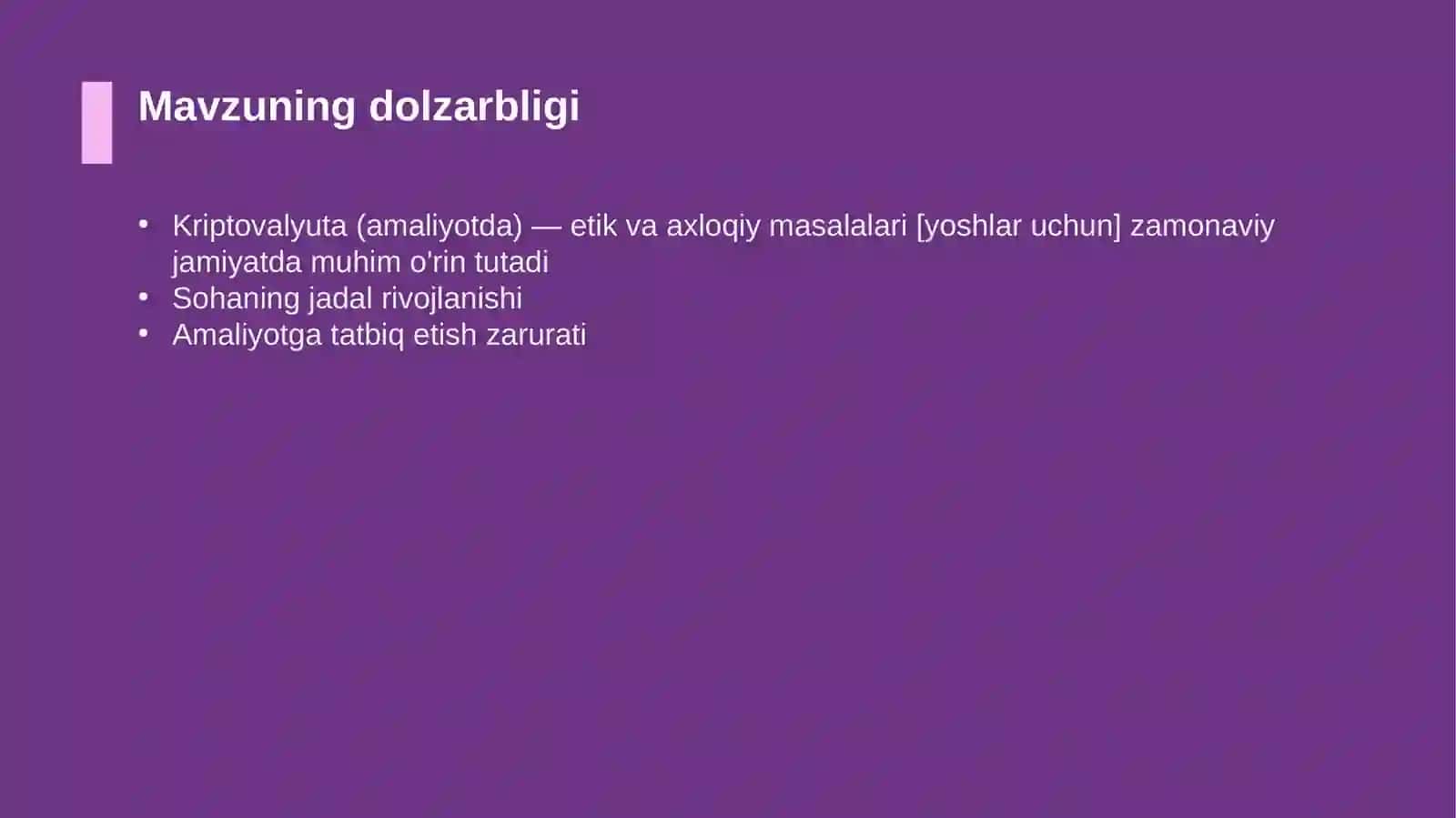 Kriptovalyuta (amaliyotda) — etik va axloqiy masalalari [yoshlar uchun] 4