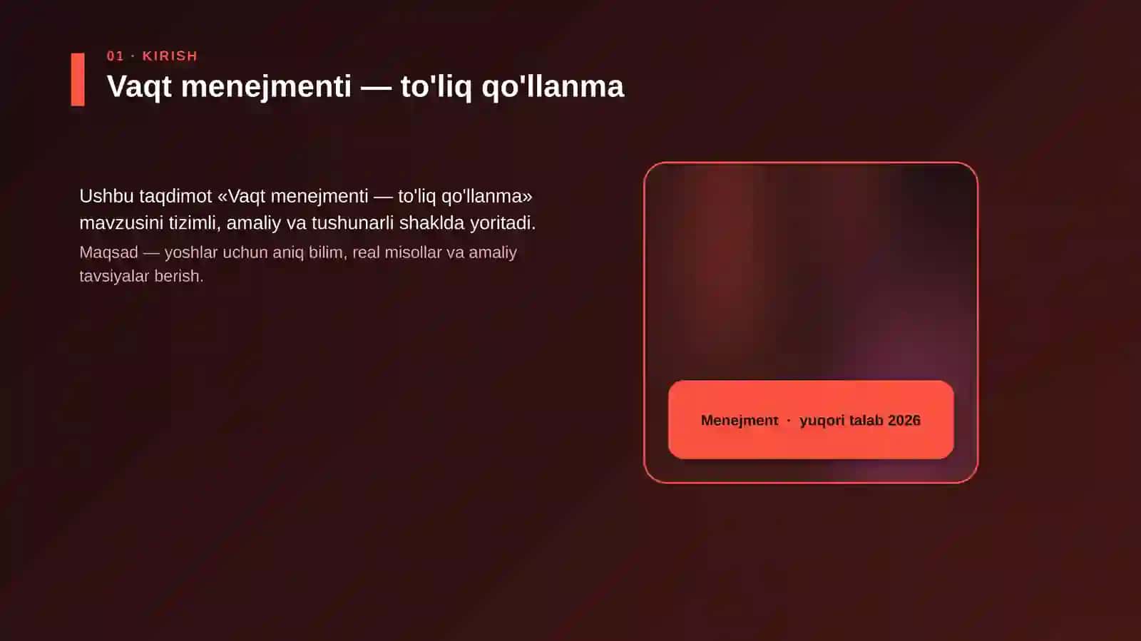 Vaqt menejmenti — to'liq qo'llanma 4