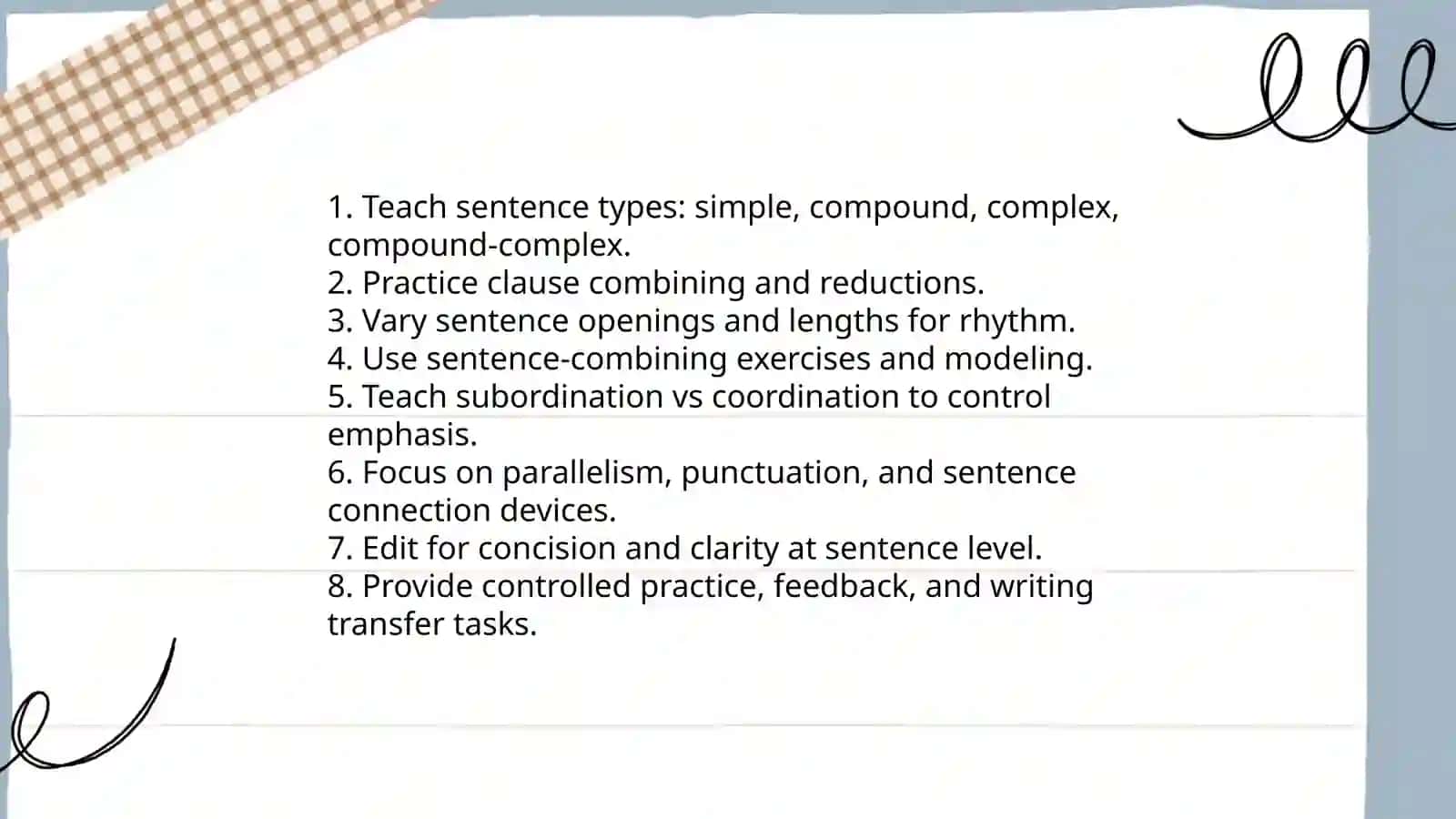 Writing Skills Teaching Plan 4