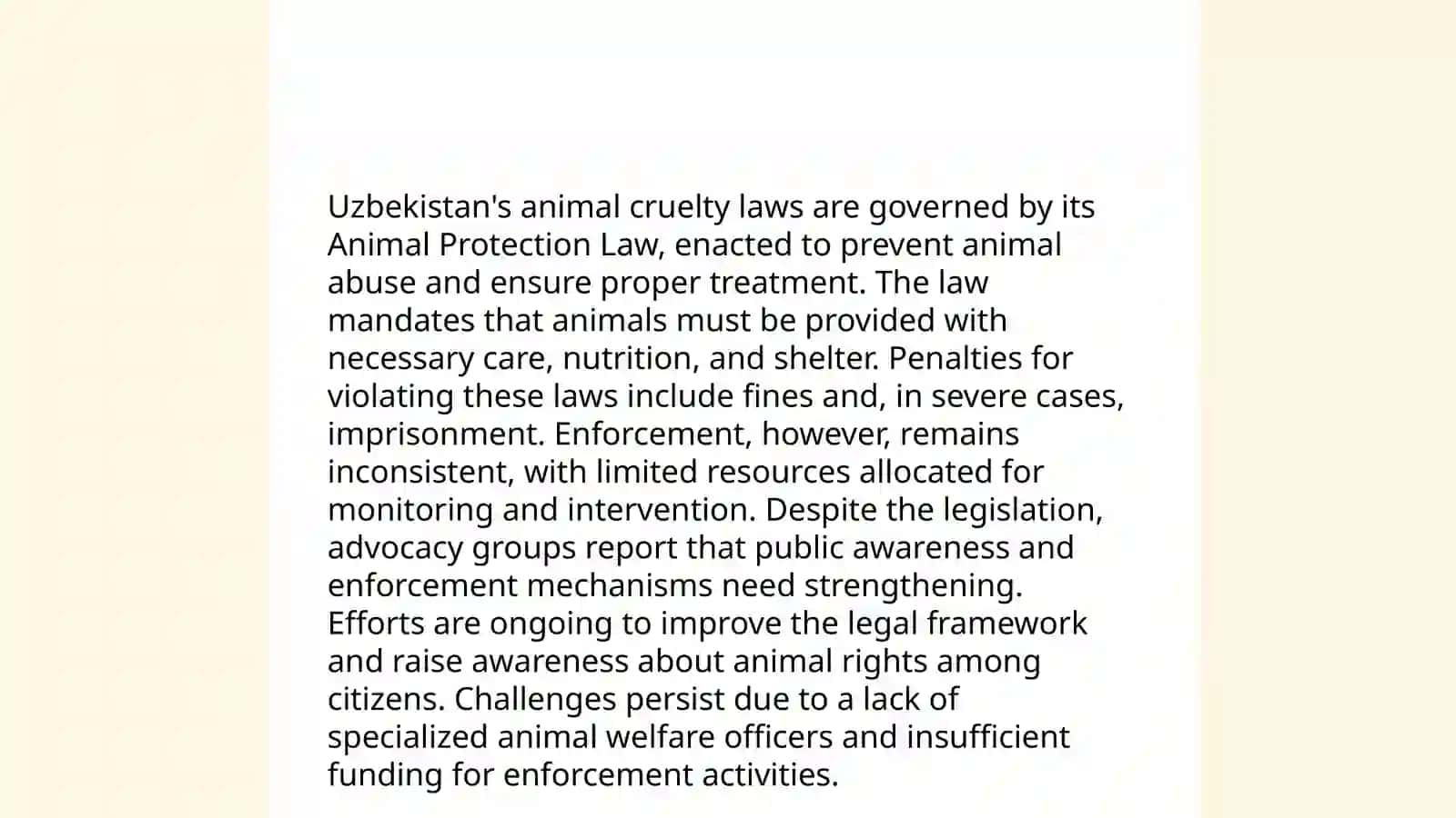 Animal mistreatment in Uzbekistan 4