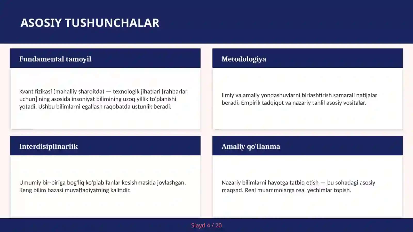 Kvant fizikasi (mahalliy sharoitda) — texnologik jihatlari [rahbarlar uchun] 4