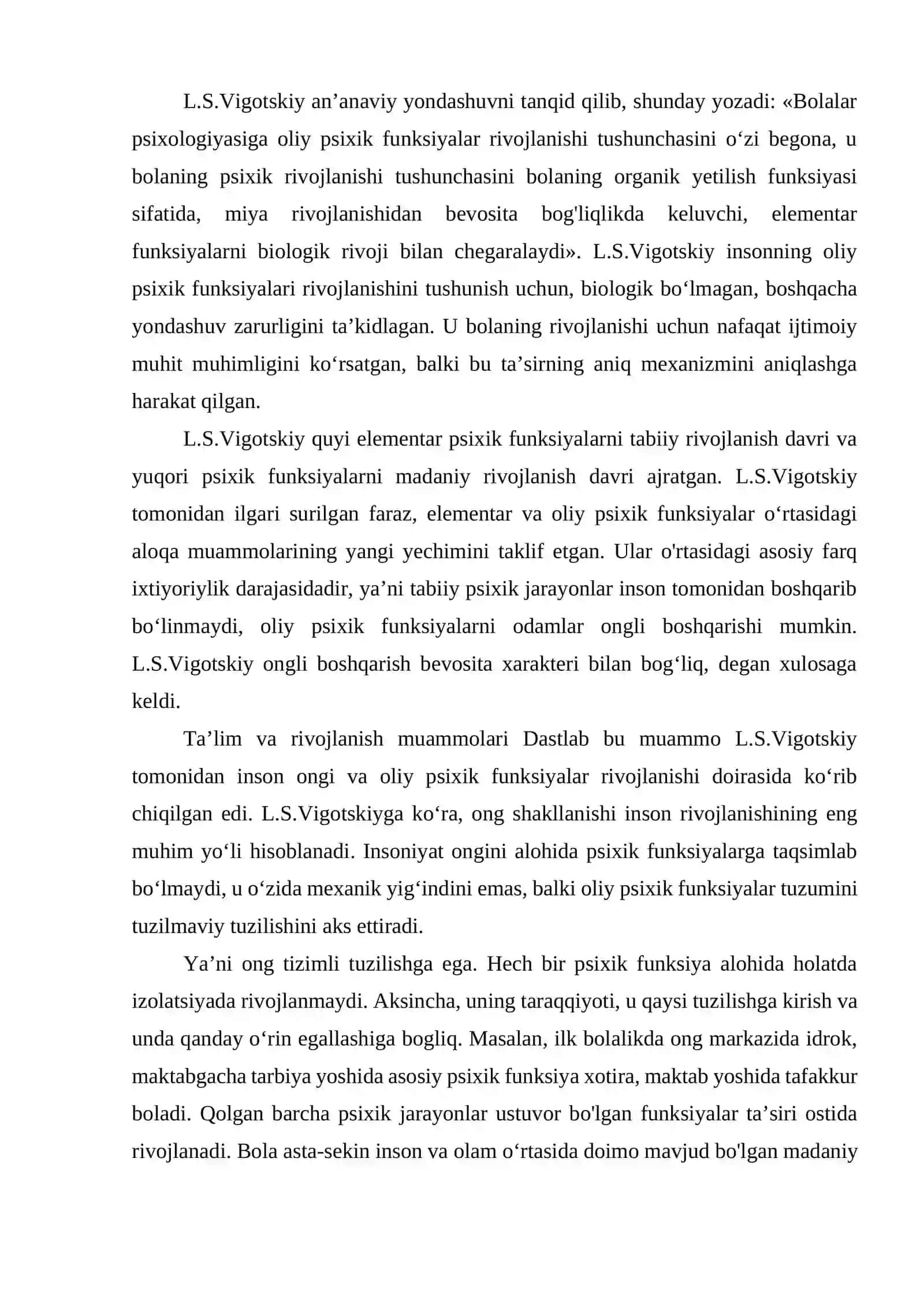 O`tkirova Sarvinozning Rivojlanish psixologiyasi vadifferensial psixologiya 4