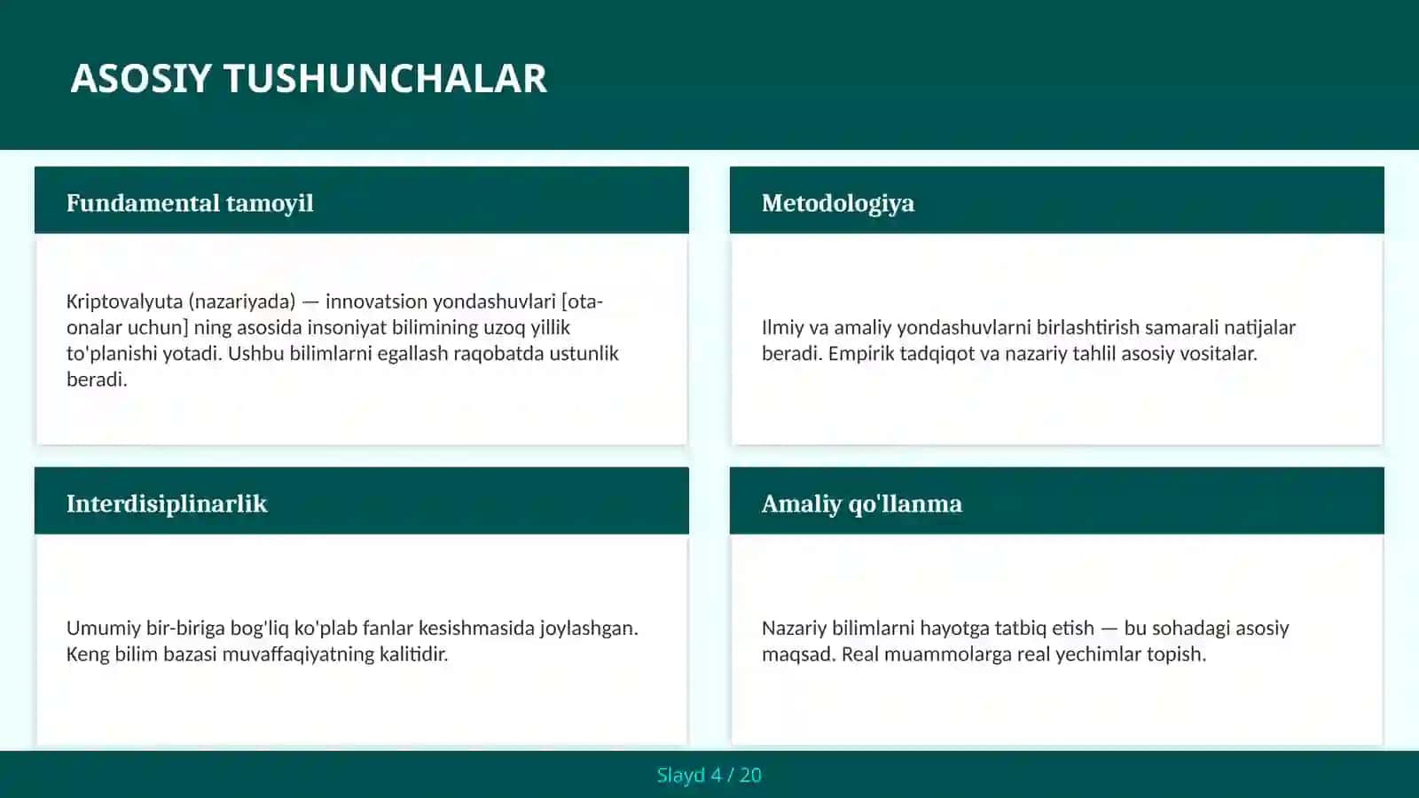 Kriptovalyuta (nazariyada) — innovatsion yondashuvlari [ota-onalar uchun] 4