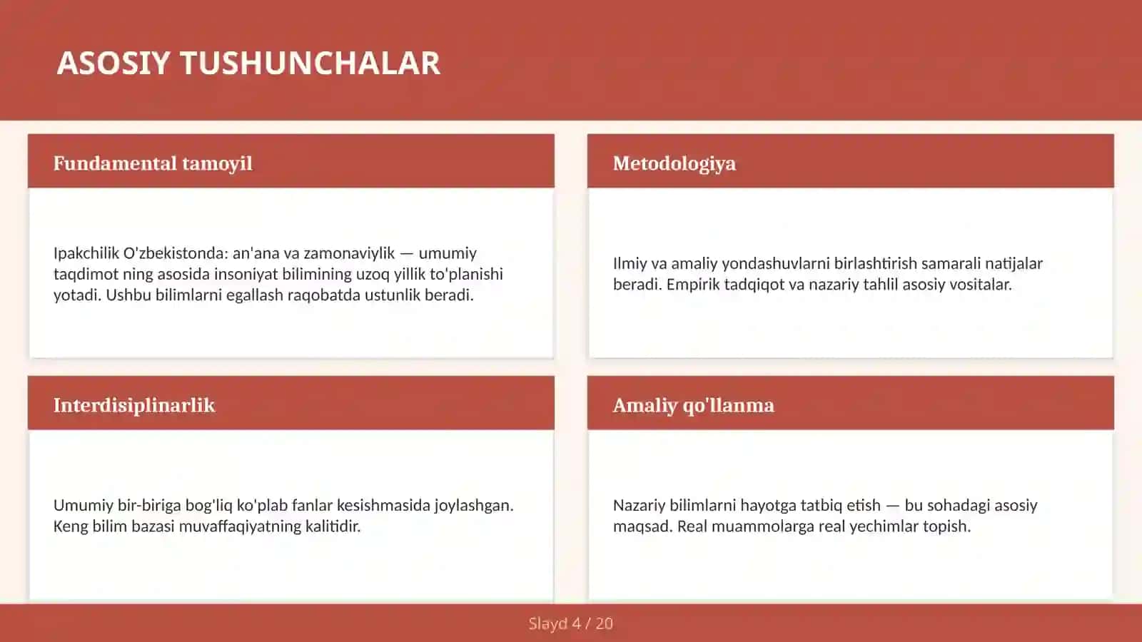 Ipakchilik O'zbekistonda: an'ana va zamonaviylik — umumiy taqdimot 4