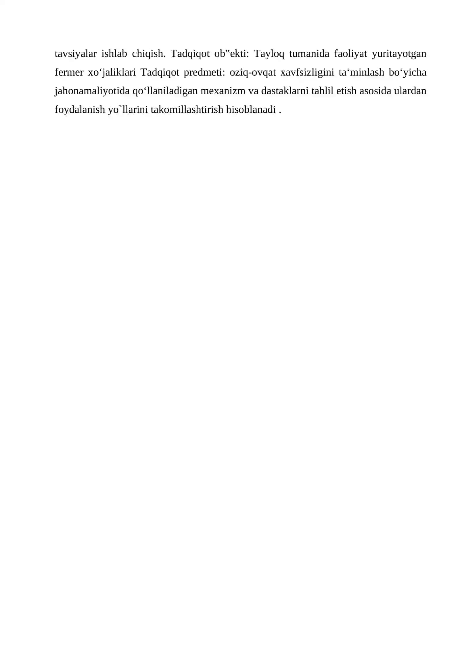 Oʻzbekiston oziq-ovqat sanoati tarkibi va hududiy rivojlanishi 4