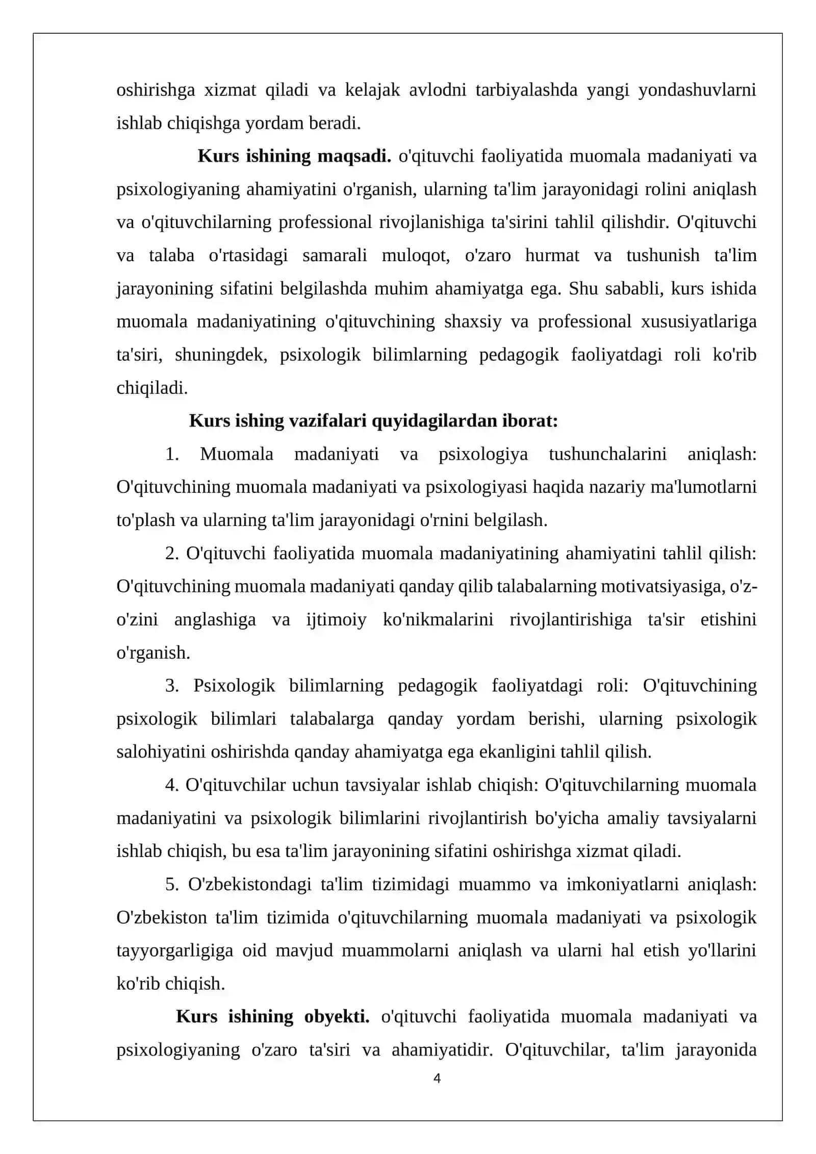 O`QITUVCHI FAOLIYATIDA MUOMALA MADANIYATI VA PSIXOLOGIYA 4