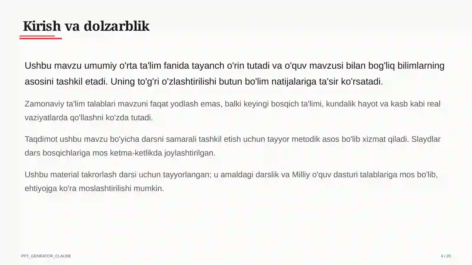 Sun'iy intellekt yordamchisi bilan dars ishlanmasi tuzish (2026) 4