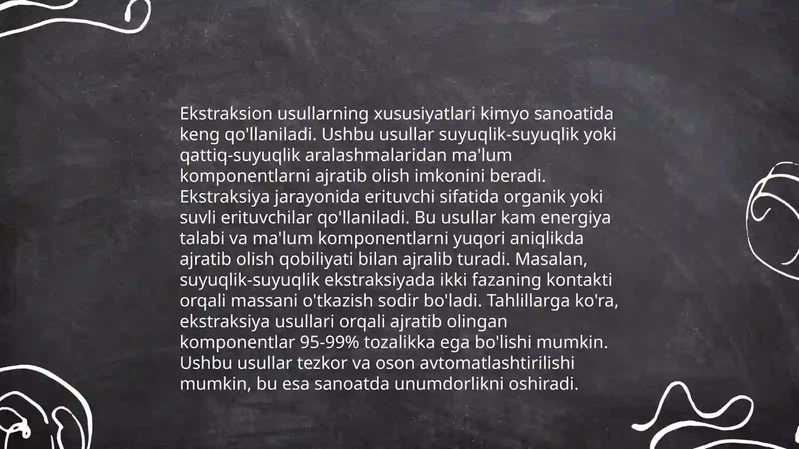 Konsentrlashning ekstraksion va xromatografik usullari 4