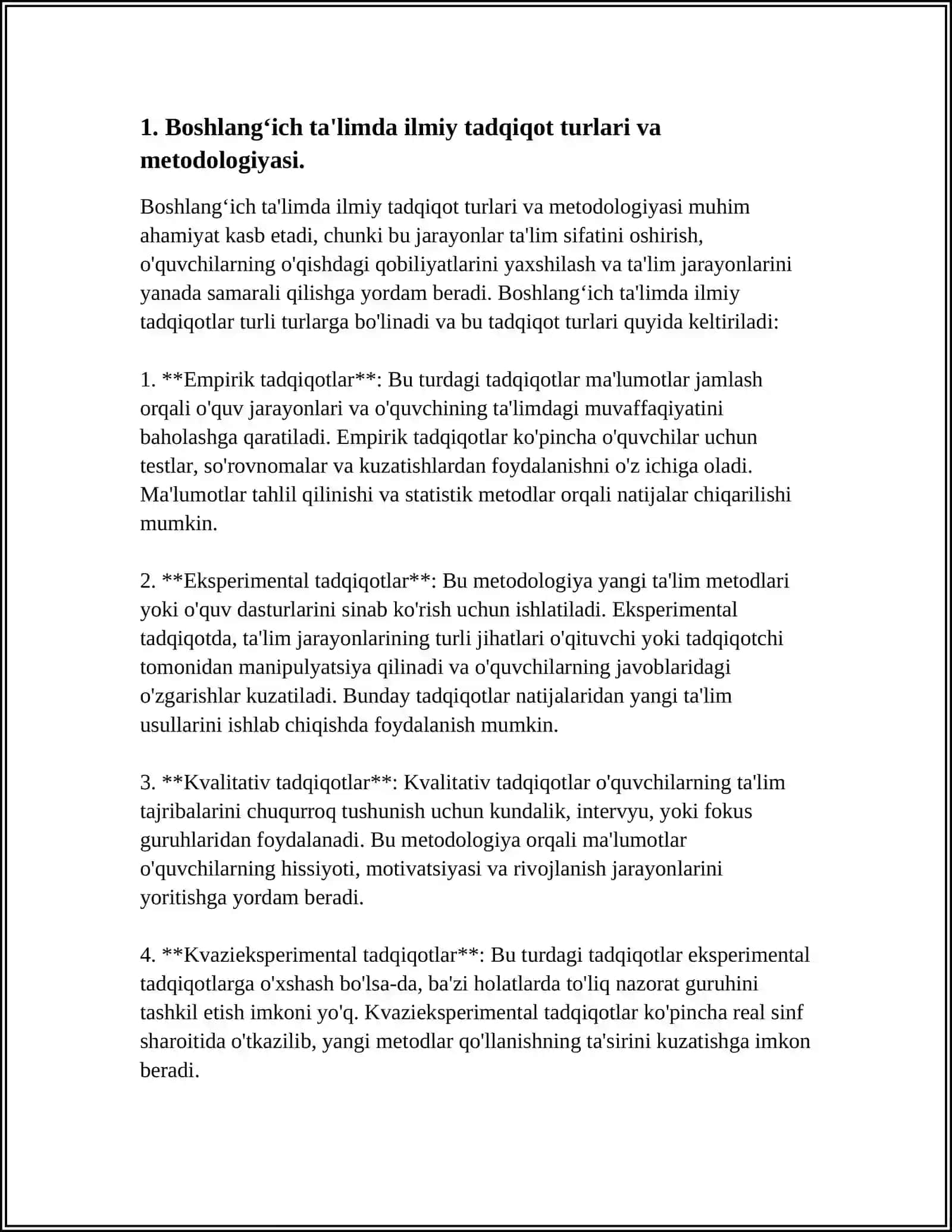 Boshlangʻich talim tizimida ilmiy tadqiqot metodologiyasi 4
