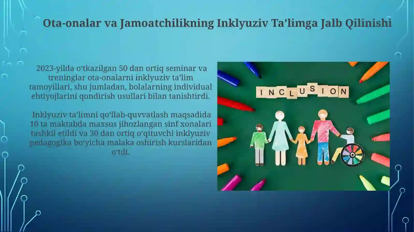 Inklyuziv Ta'lim Bo'yicha Amalga Oshirilayotgan Tadbirlar 4