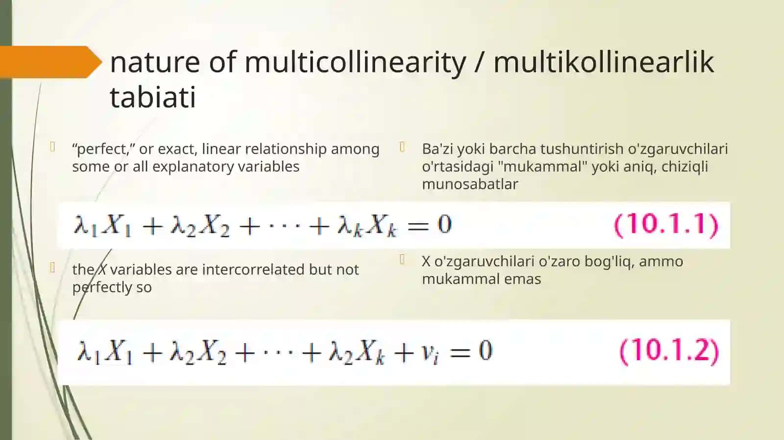 Multikollinearlik haqiqatan ham muammomi 4
